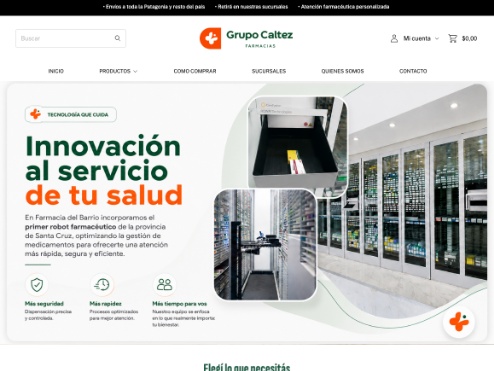 Sitio web de Caltez SRL